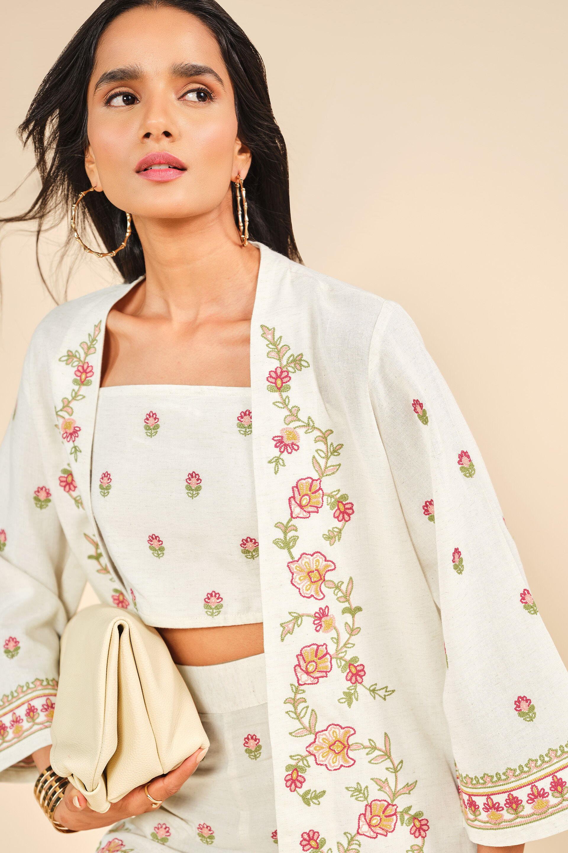 Nayaab Noor Co-ord, Off White, image 3